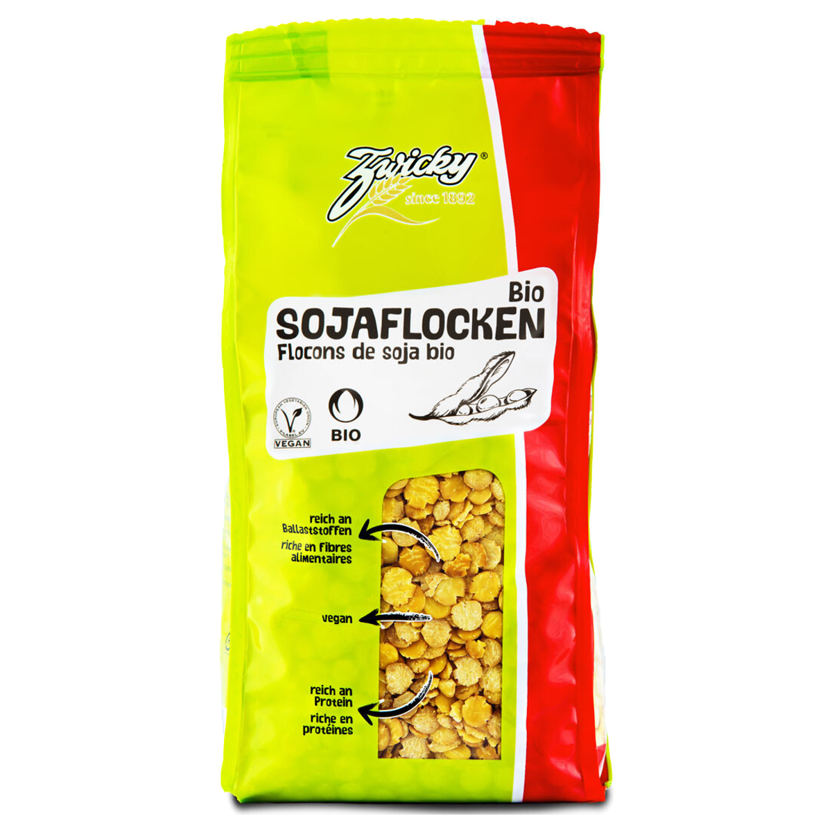 Zwicky Bio Sojaflocken 500 g