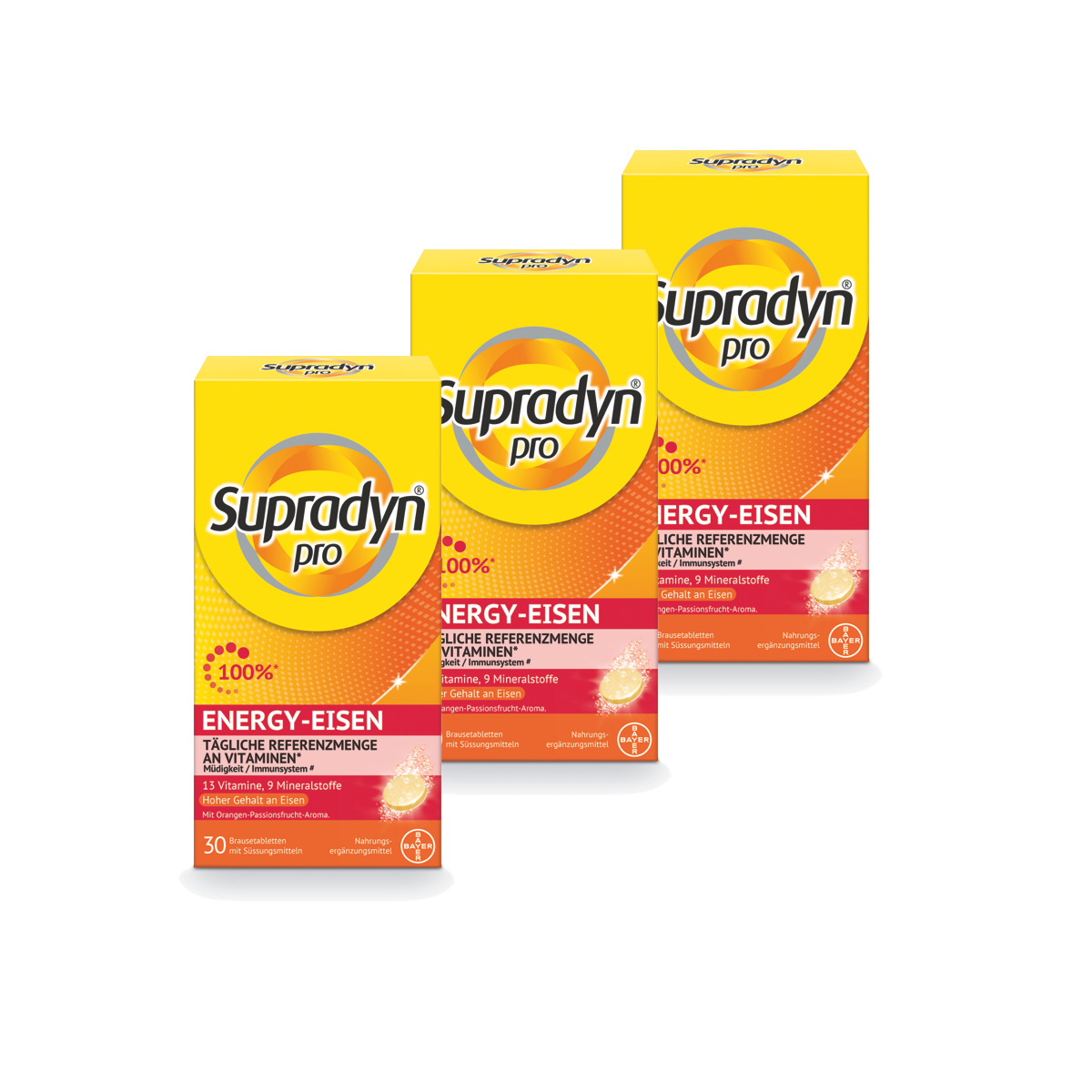 Supradyn Energy Eisen Brausetabletten 3x 30 Stück