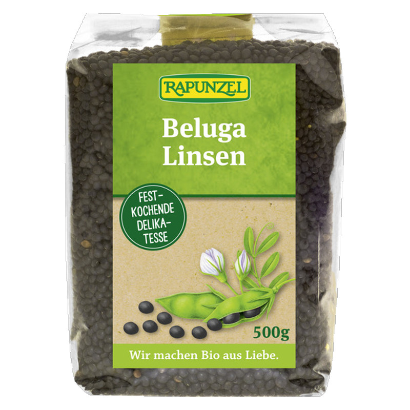 Rapunzel Beluga Linsen Beutel 500 g