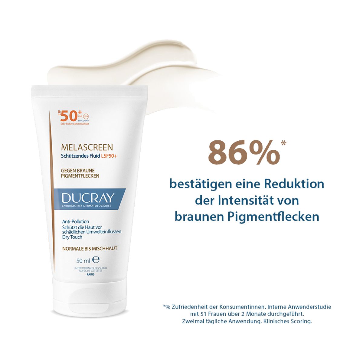 Ducray Melascreen Anti-Pigmentflecken Fluid SPF50+ 50 ml