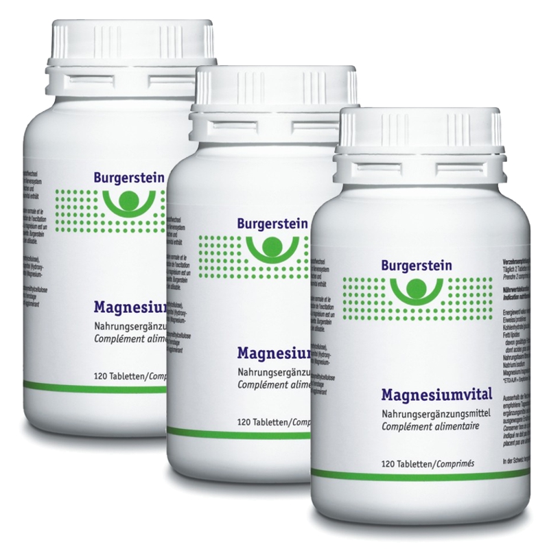 Burgerstein Magnesiumvital Tabletten 3x 120 Stück