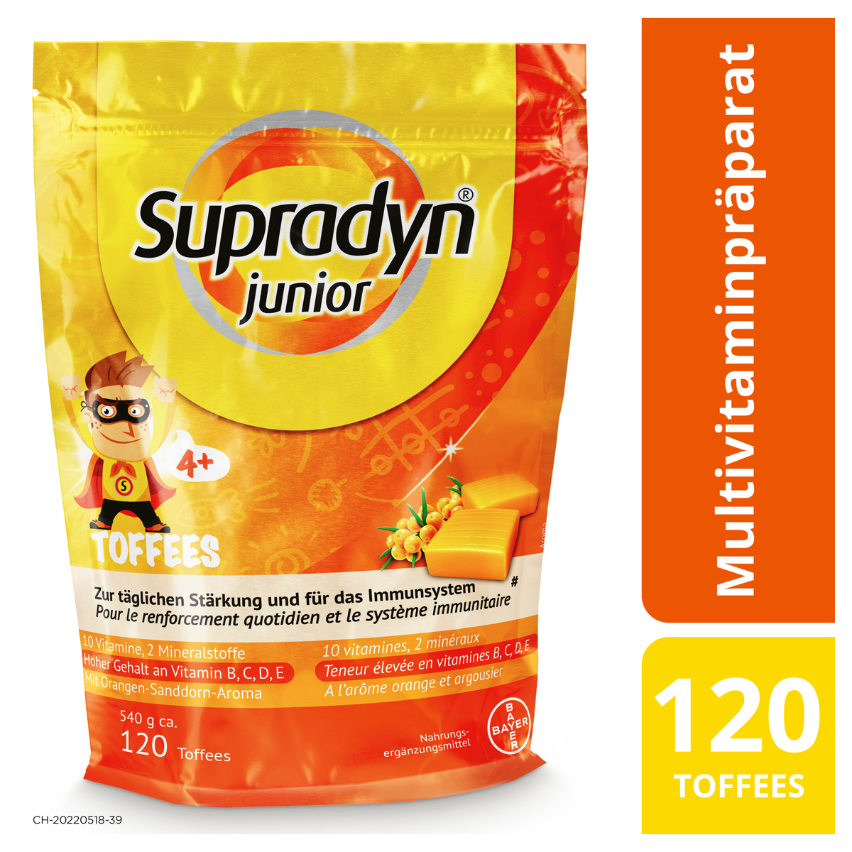 Supradyn junior Immuno Toffees Beutel 3x 120 Stück