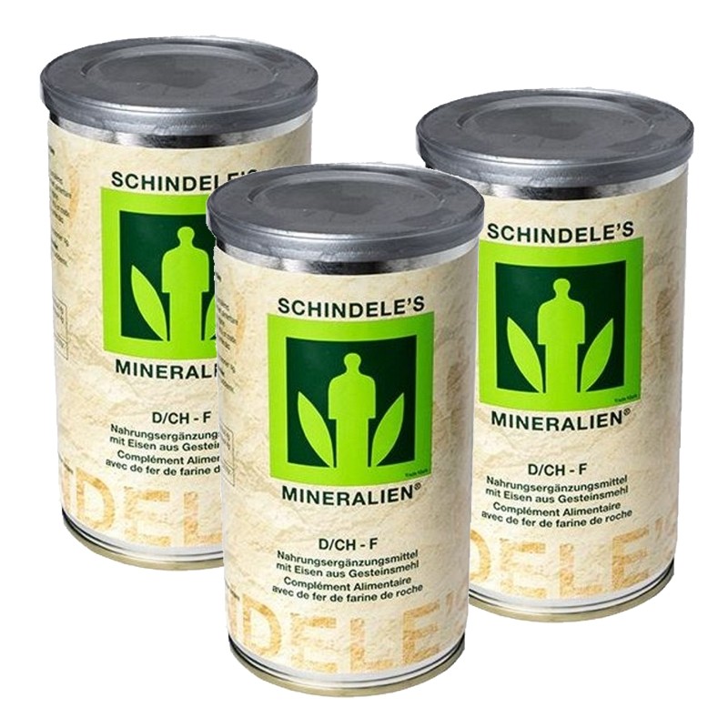 Schindeles Mineralien Pulver 3x 400 g