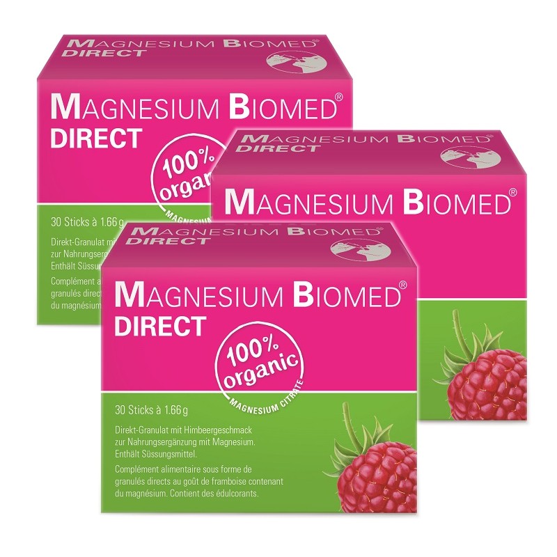 MAGNESIUM BIOMED direct Granulat Sticks 3x 30 Stück