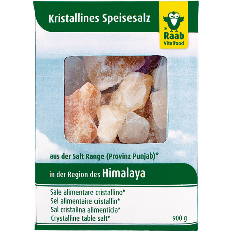 Raab Himalaya Salz Brocken Karton 900 g