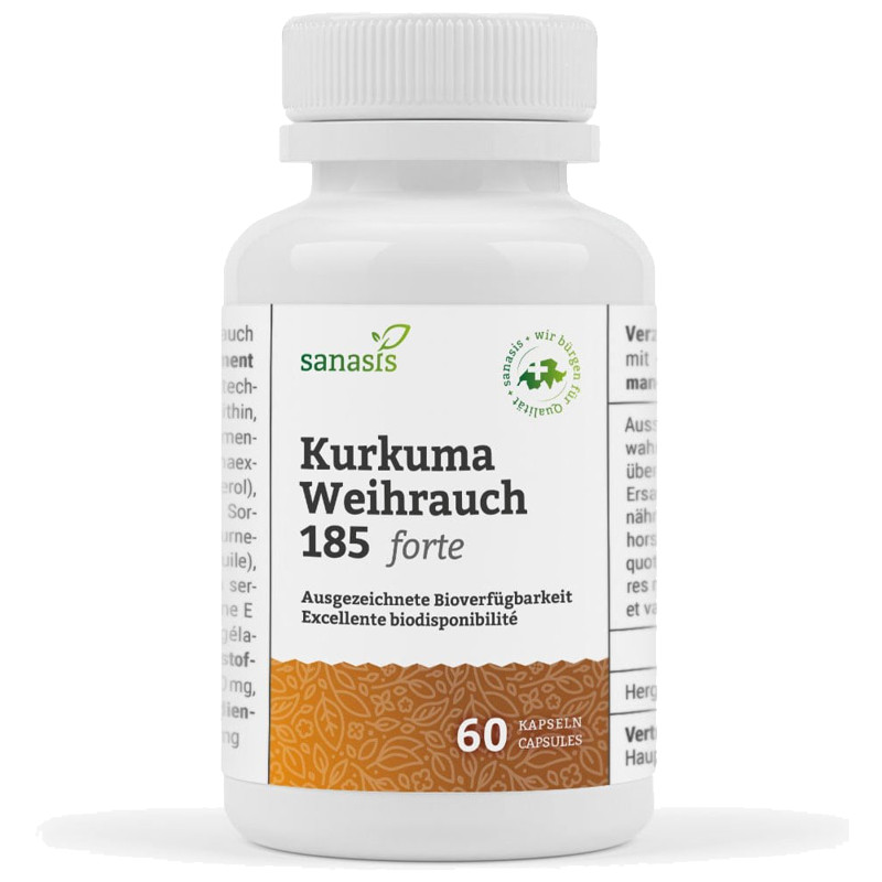 Sanasis Kurkuma Weihrauch 185 forte 60 Kapseln