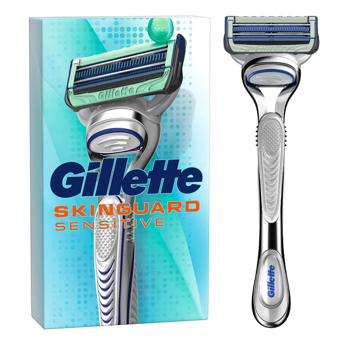 GILLETTE SkinGuard Sensitive Flexball 4 Klingen + Handstück