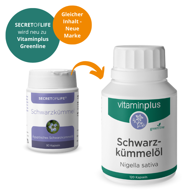 Vitaminplus Schwarzkümmelöl Kapseln 500 mg 120 Stück