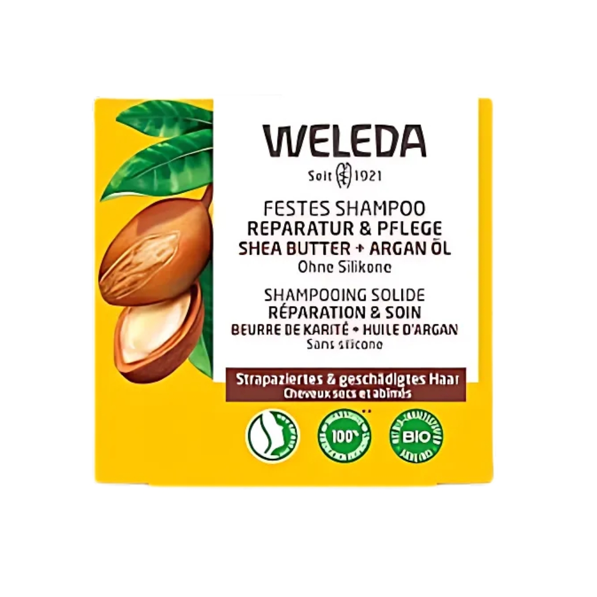 Weleda Festes Shampoo Reparatur & Pflege 50 g