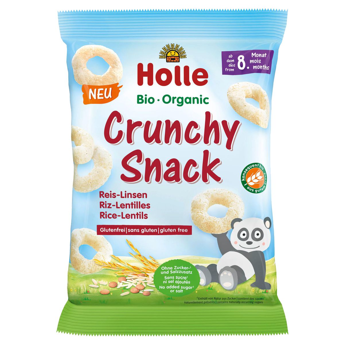 Holle Bio-Crunchy Snack Reis Linsen 25 g