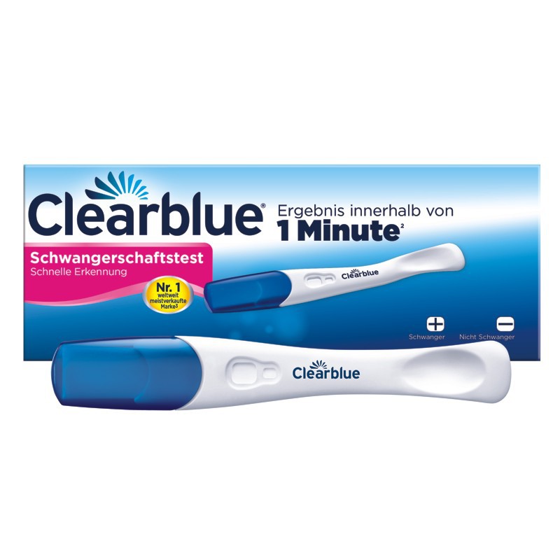 CLEARBLUE Schwangerschaftstest Schnell 2 Stück