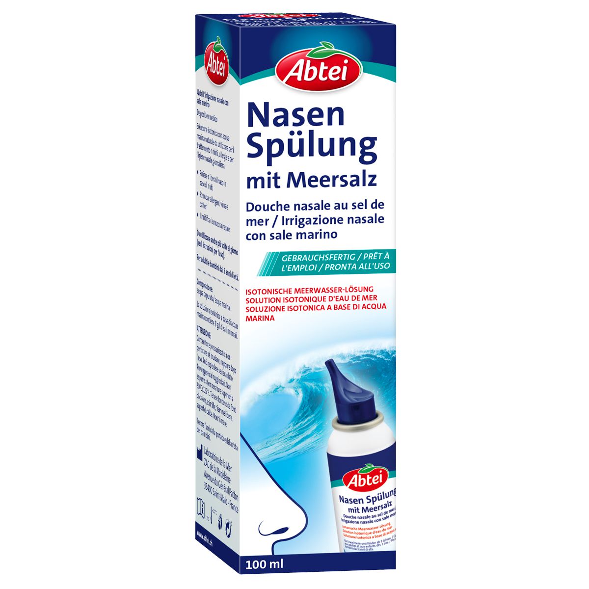 Abtei Nasenspülung mit Meersalz Isotonic 100 ml