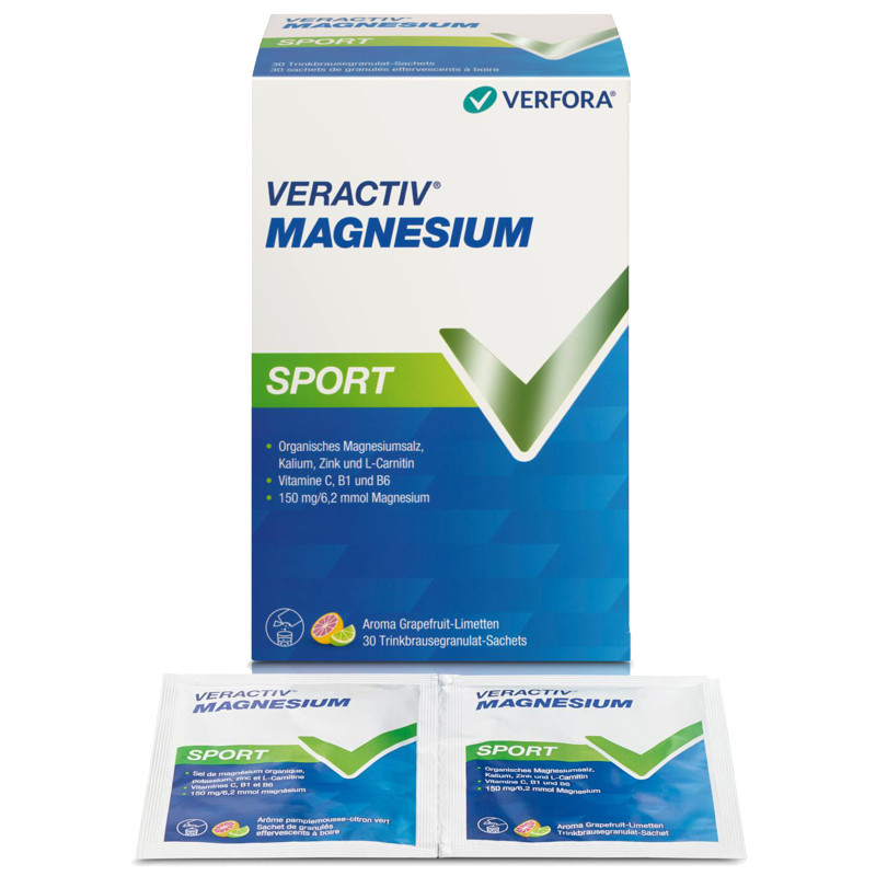 Veractiv Magnesium Sport Beutel 30 Stück