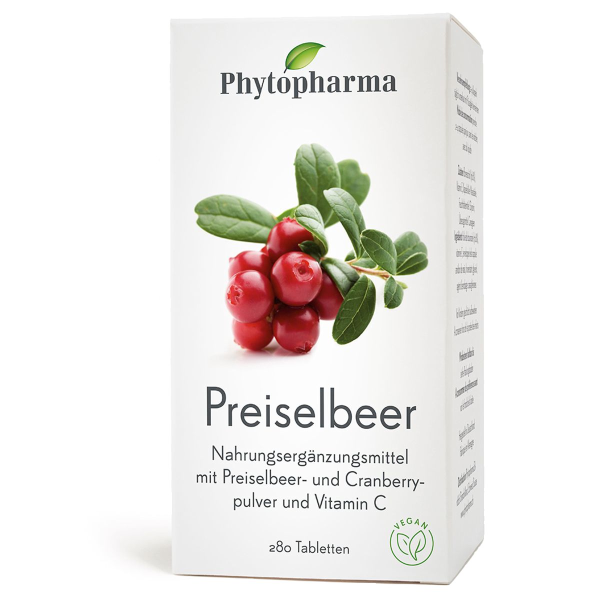 Phytopharma Preiselbeer Tabletten 280 Stück