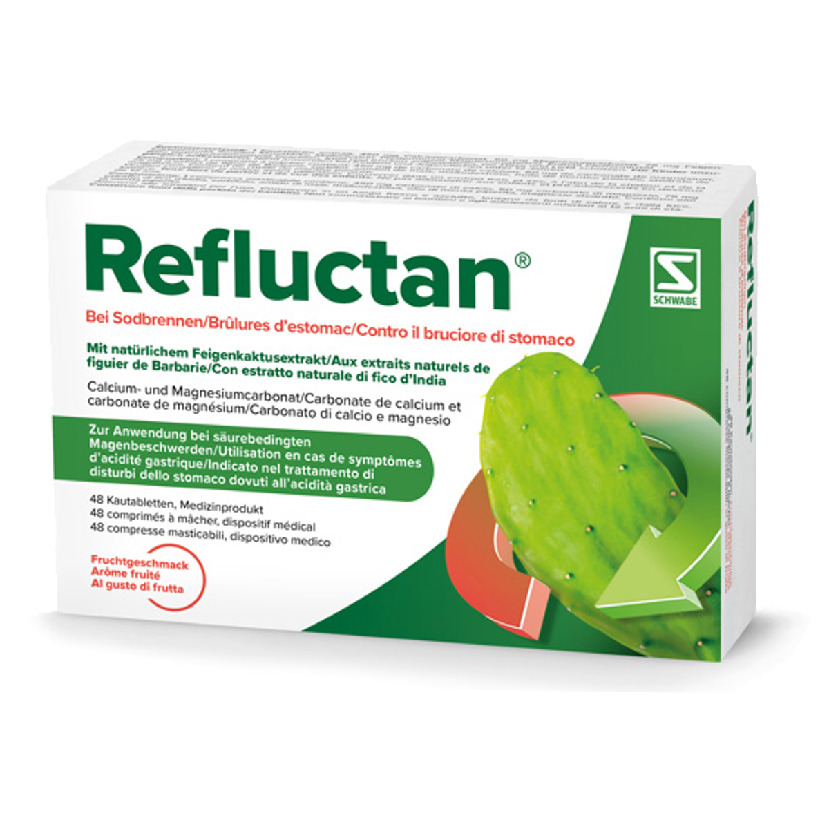 Refluctan Kautabletten Frucht Blister 48 Stück