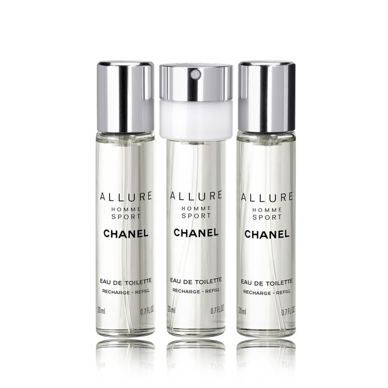 CHANEL Allure Homme Sport Eau de Toilette Twist & Spray 3x20 ml Refill