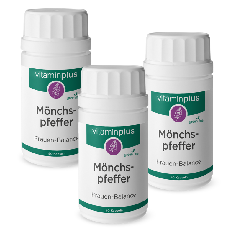 Vitaminplus Mönchspfeffer Kapseln 3x 90 Stück