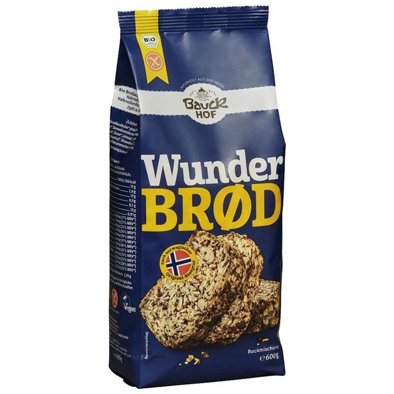 BAUCKHOF Brotbackmischung Wunderbrot glutenfrei 600 g