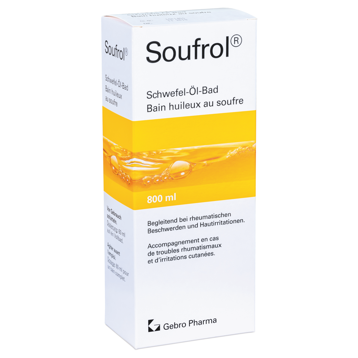 Soufrol Schwefel-Öl-Bad 800 ml