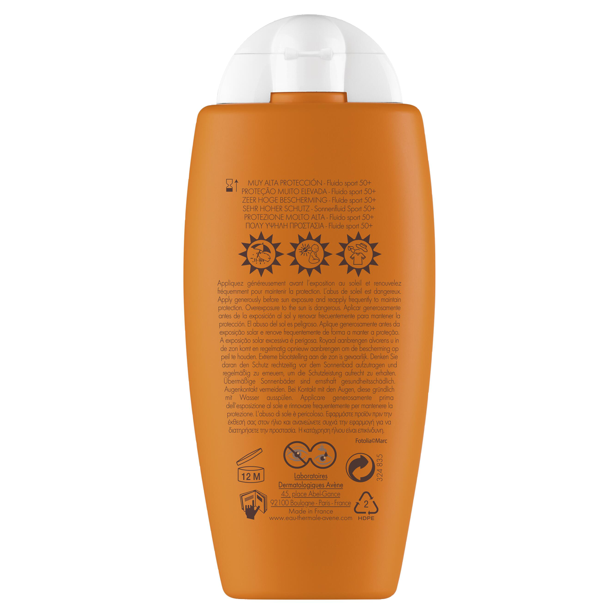 Avène Sun Sonnenfluid Sport SPF50+ 100 ml