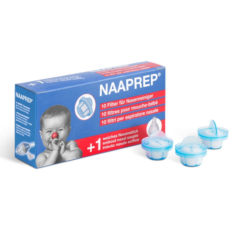 Naaprep Filter Nasenreiniger 10 Stück + 1 Nasenstück