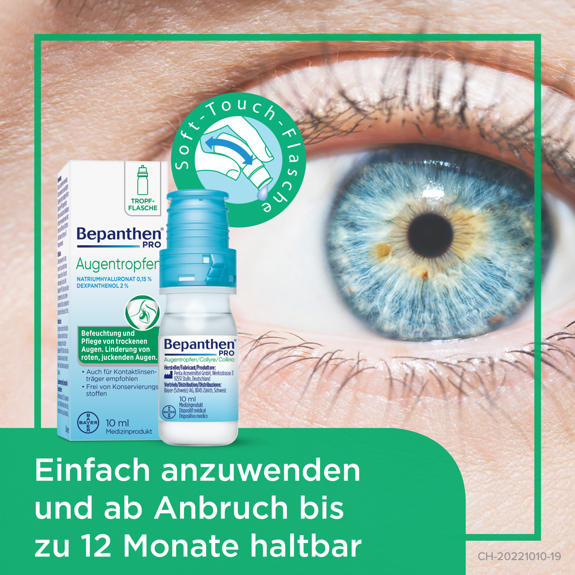 Bepanthen Pro Augentropfen 2 Flaschen 10 ml