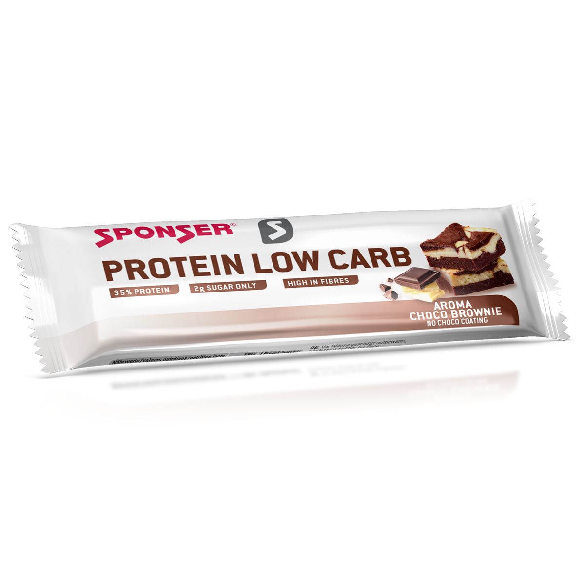 Sponser Protein Low Carb Bar Schokolade Brownie 50 g