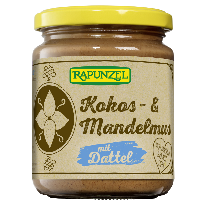 RAPUNZEL Kokos-Mandelmus mit Dattel Glas 250 g