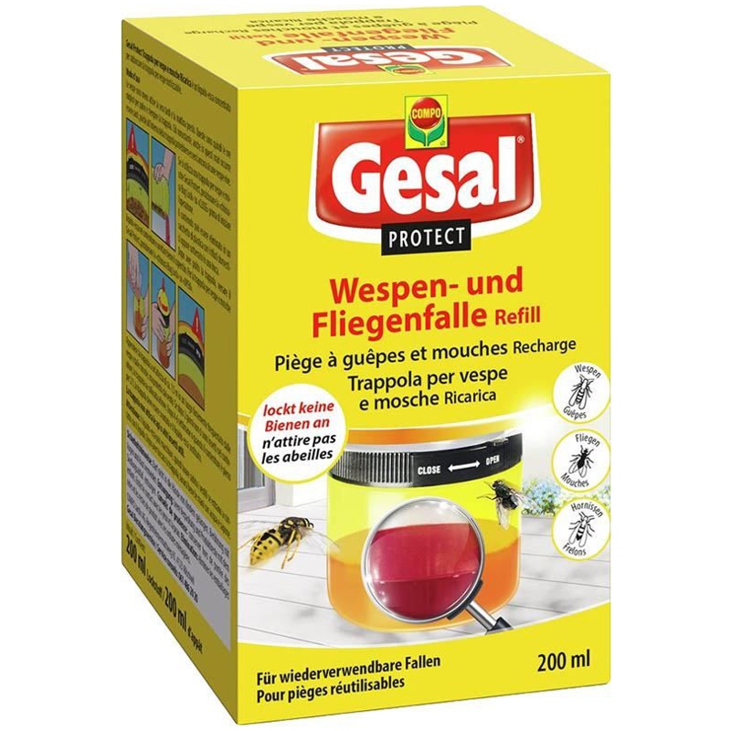 GESAL PROTECT Wespen- und Fliegenfalle Refill 200 ml