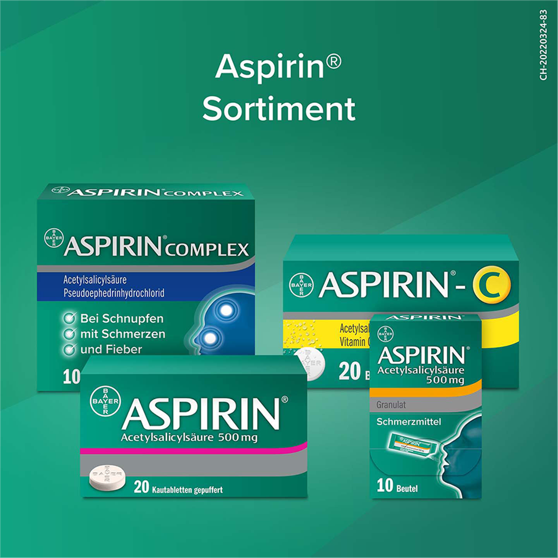 Aspirin S Tabletten 500 mg 20 Stück