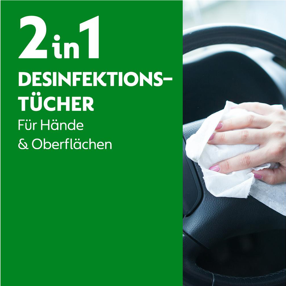 DETTOL 2in1 Desinfektions-Tücher 15 Stück