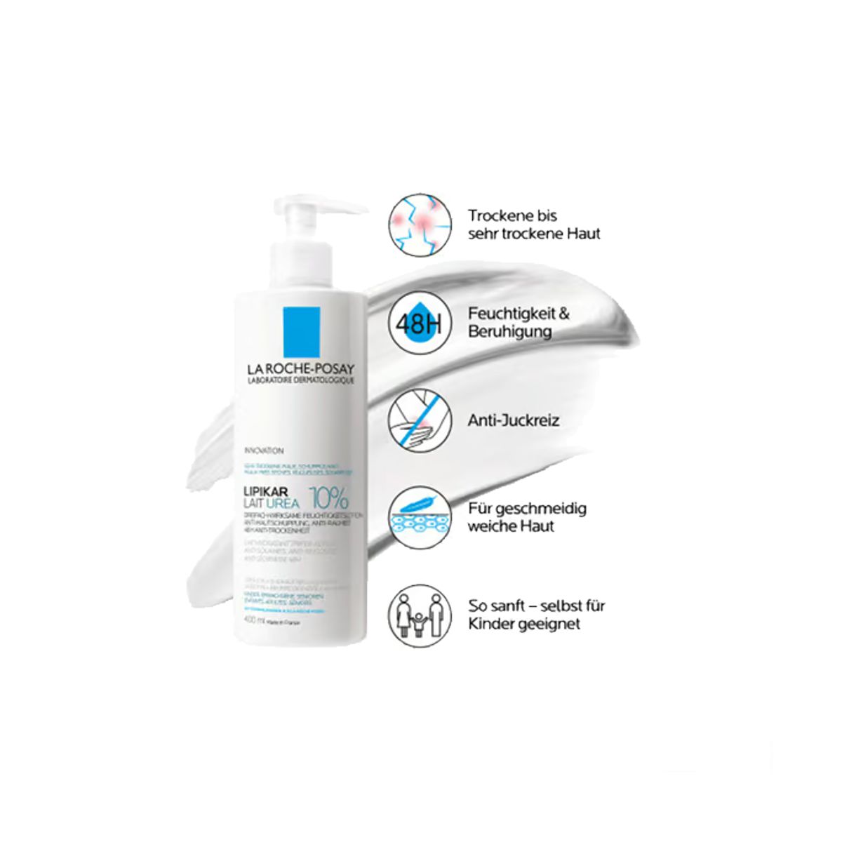 La Roche Posay Lipikar Milch Urea 10% 400 ml