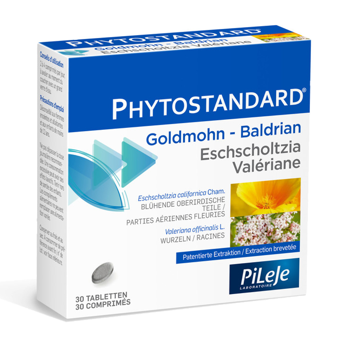 Phytostandard Goldmohn-Baldrian Tabletten 30 Stück