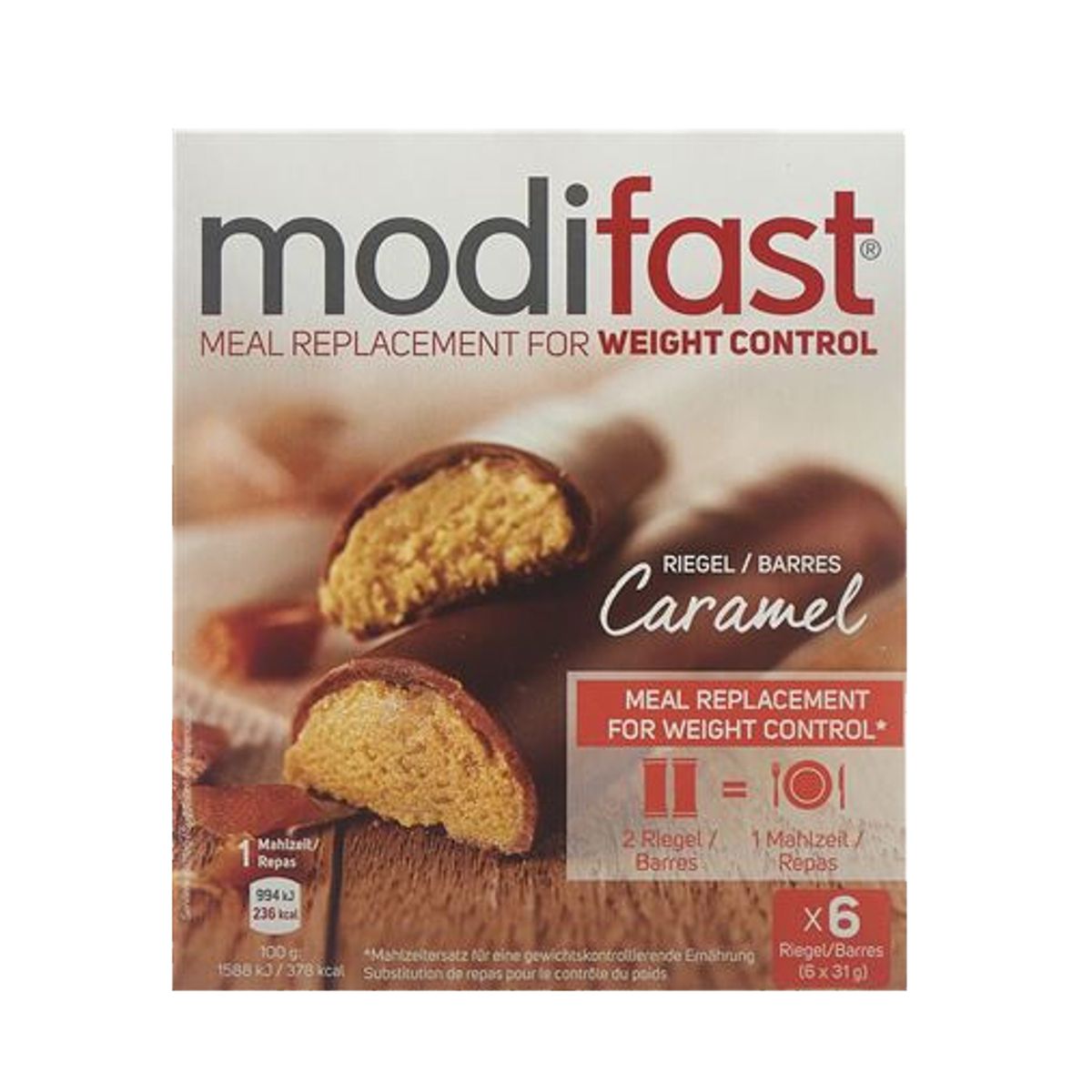 Modifast Riegel Caramel 6 x 31 g