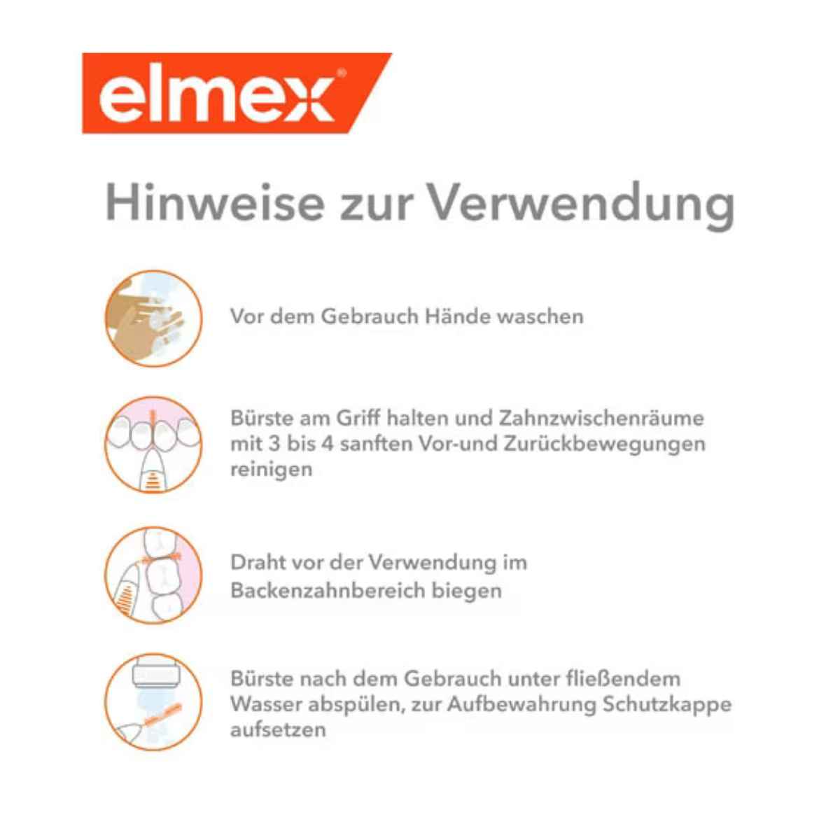 ELMEX Interdentalbürsten 0.4mm pink 8 Stück