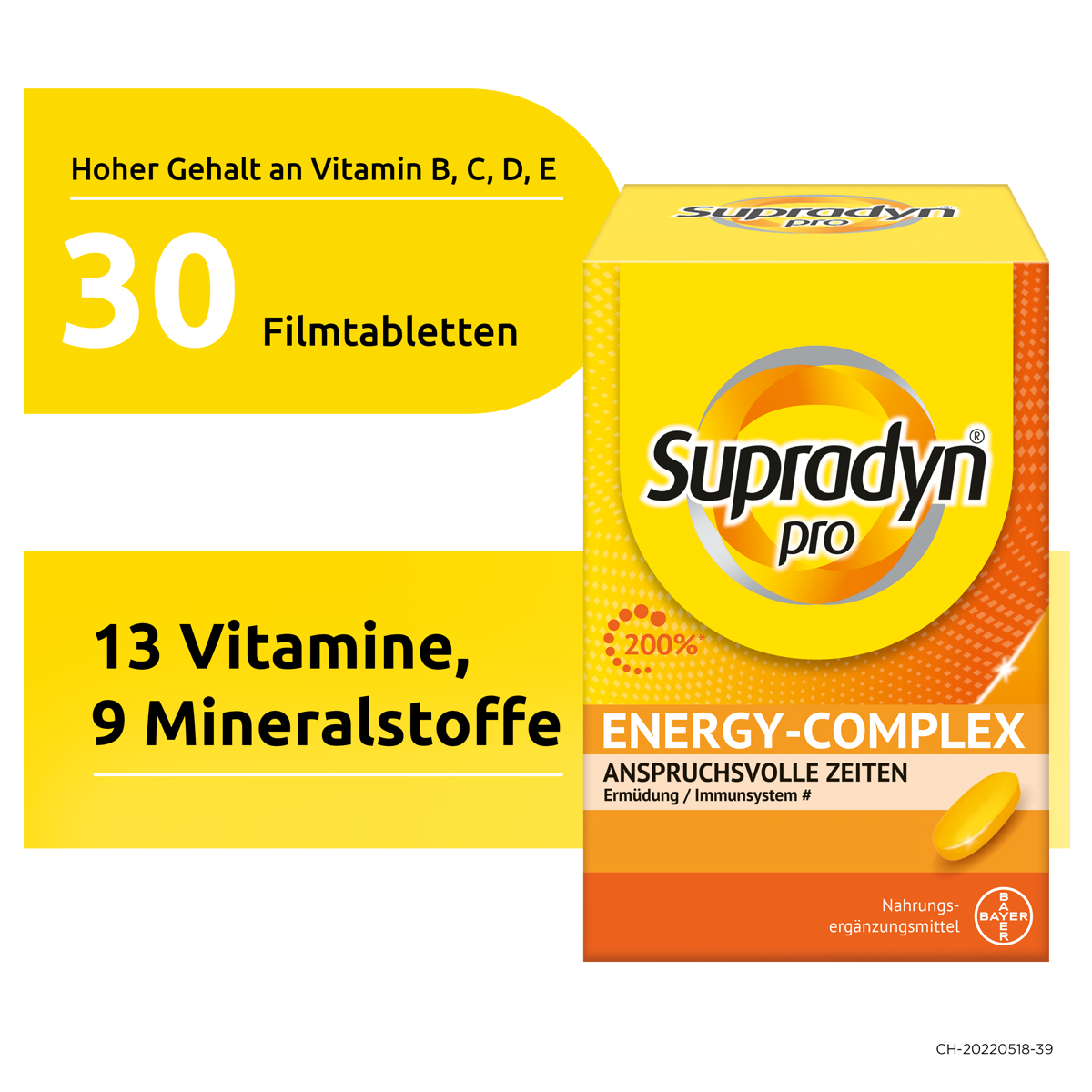 Supradyn pro energy-complex Filmtabletten Dose 30 Stück