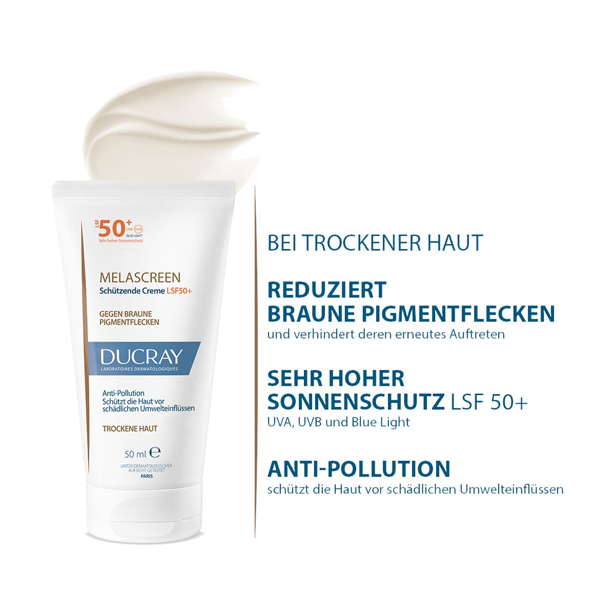 Ducray Melascreen Anti-Pigmentflecken Creme SPF50+ 50 ml