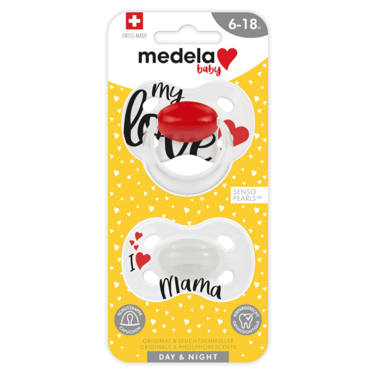 MEDELA Baby Nuggi Day&Night 6-18 2 Stück