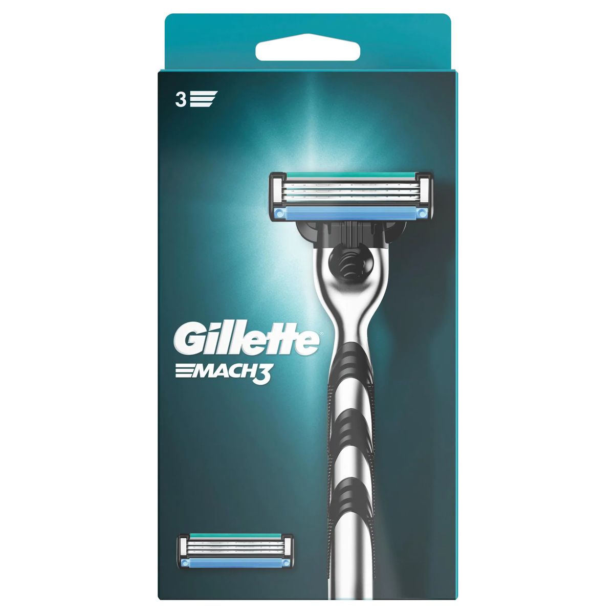 GILLETTE Mach3 Rasierapparat 2 Klingen