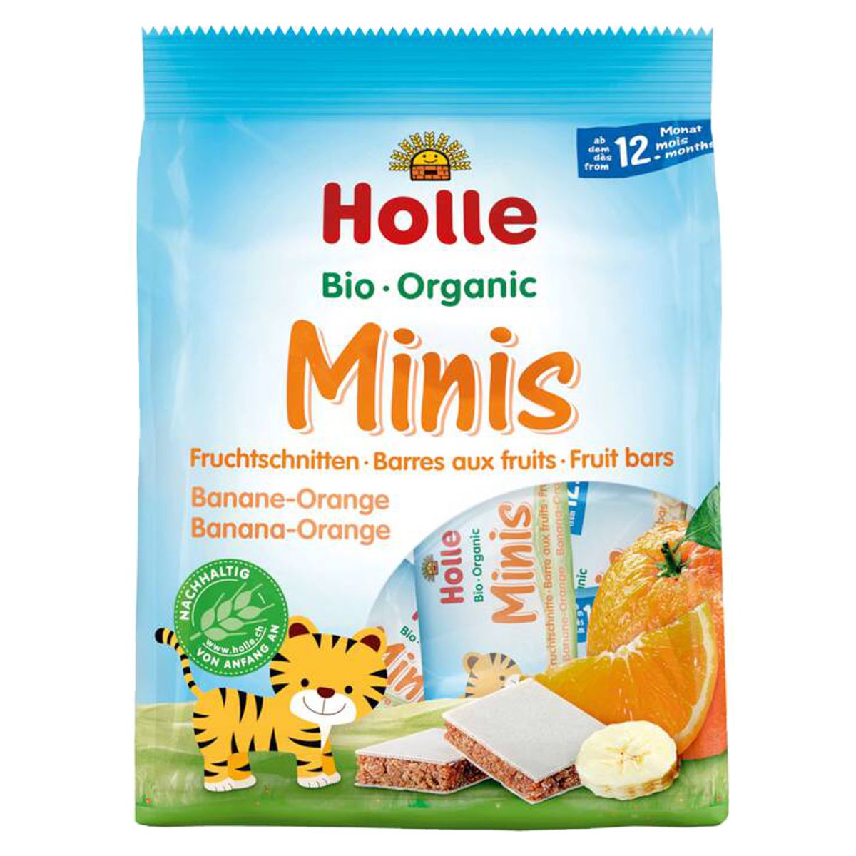 Holle Bio-Minis Banane Orange Btl 100 g