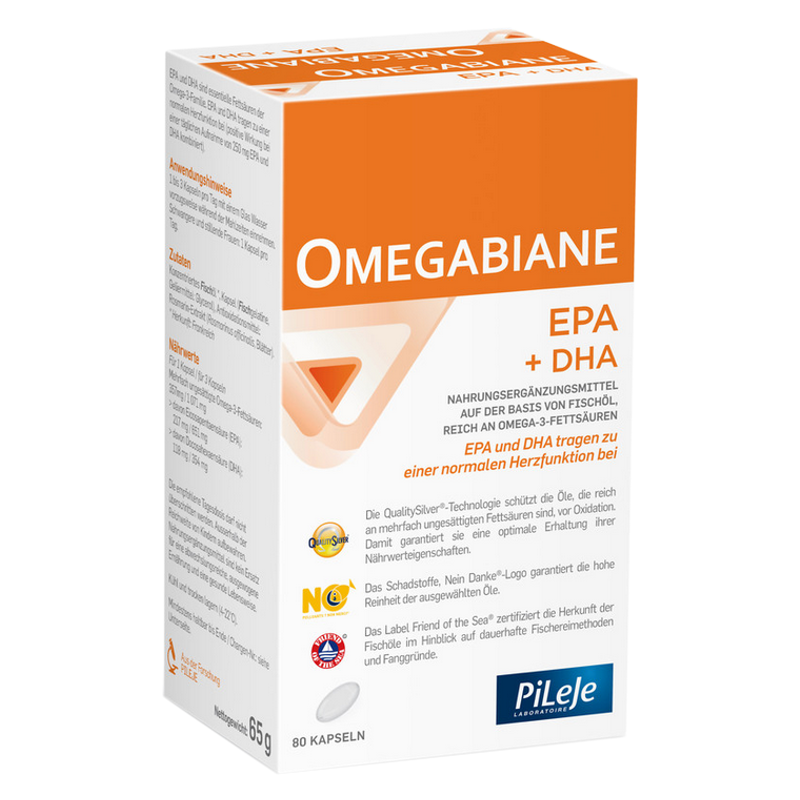 Omegabiane DHA + EPA Kapseln 80 Stück