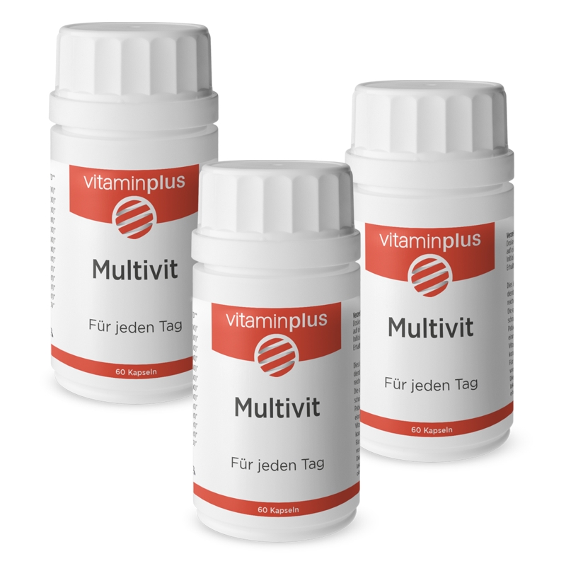 Vitaminplus Multivitamin vegan Kapseln 3x 60 Stück