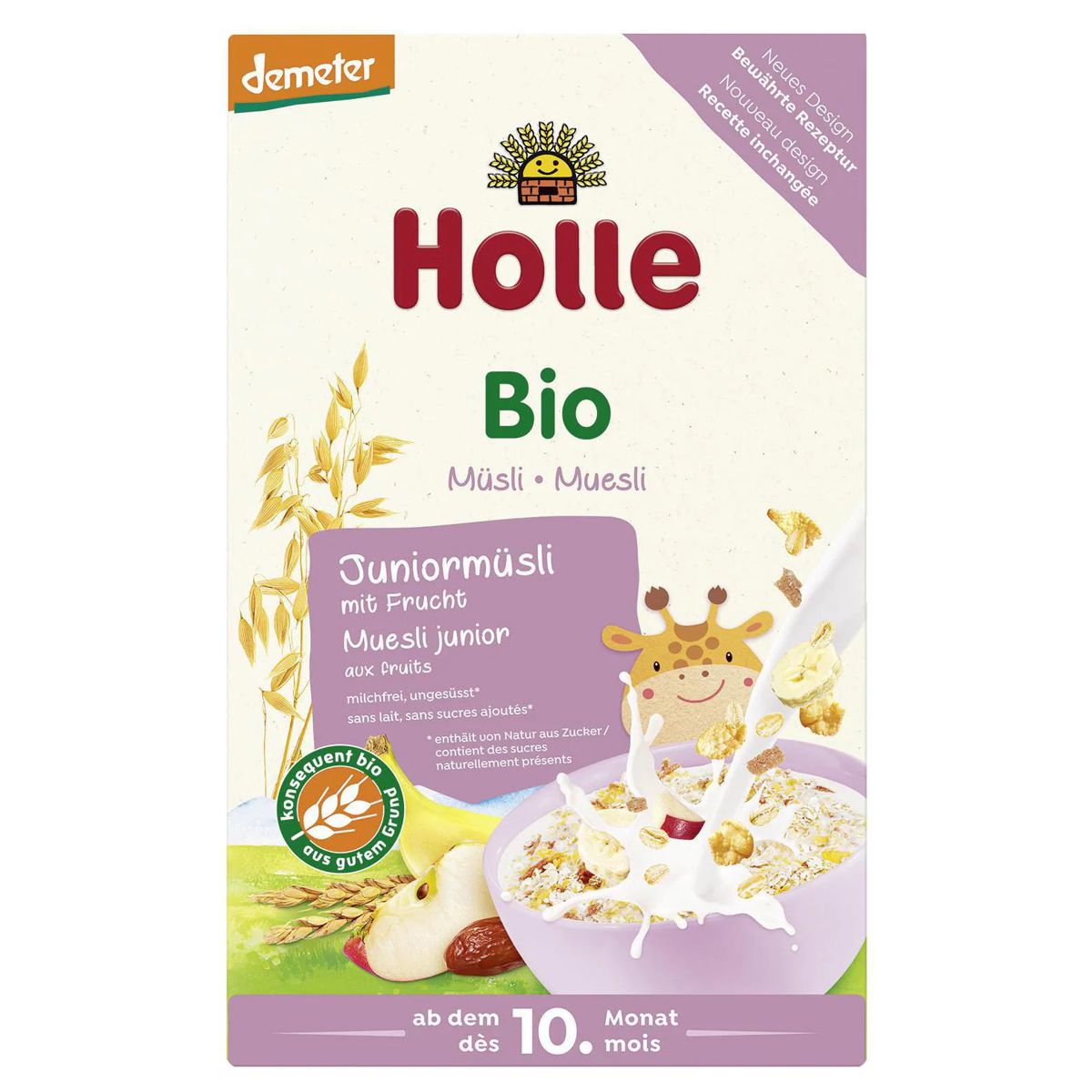 Holle Bio-Juniormüsli Mehrkorn mit Frucht 250 g