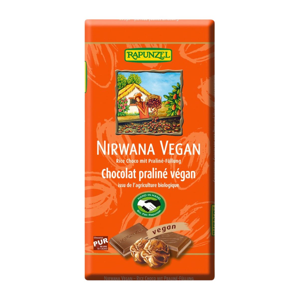 Rapunzel Rice Choco Nirwana Praliné vegan 100 g