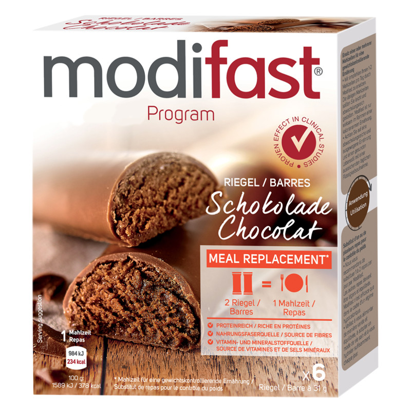 Modifast Programm Riegel Schokolade 6 x 31 g