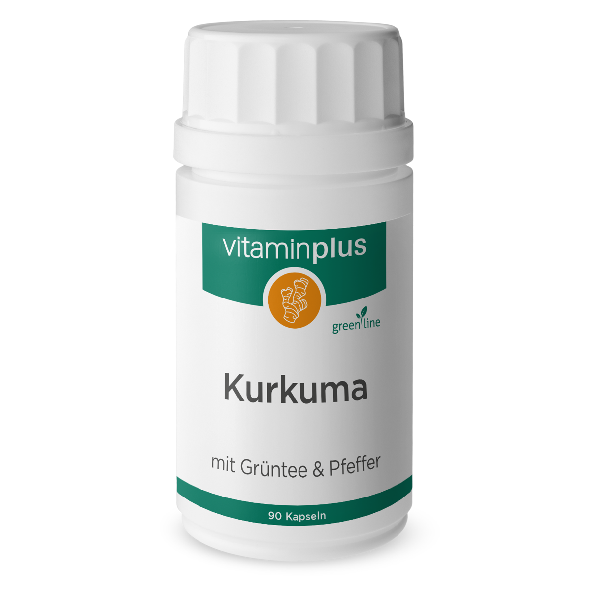 Vitaminplus Kurkuma mit Pfeffer Kapseln 90 Stück