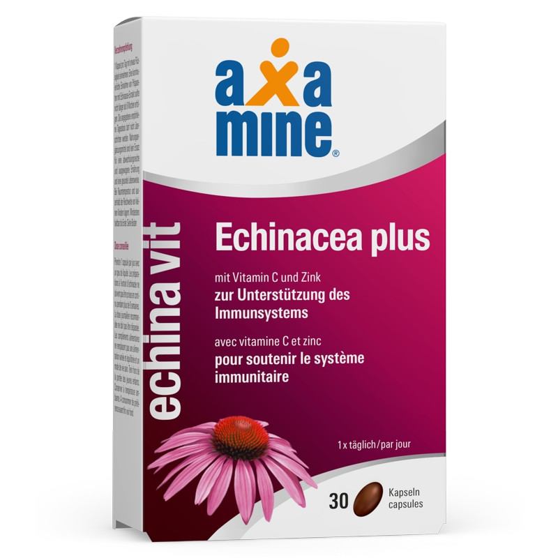 Axamine Echinacea Plus mit Vitamin C zur Unterstützung des Immunsystems
