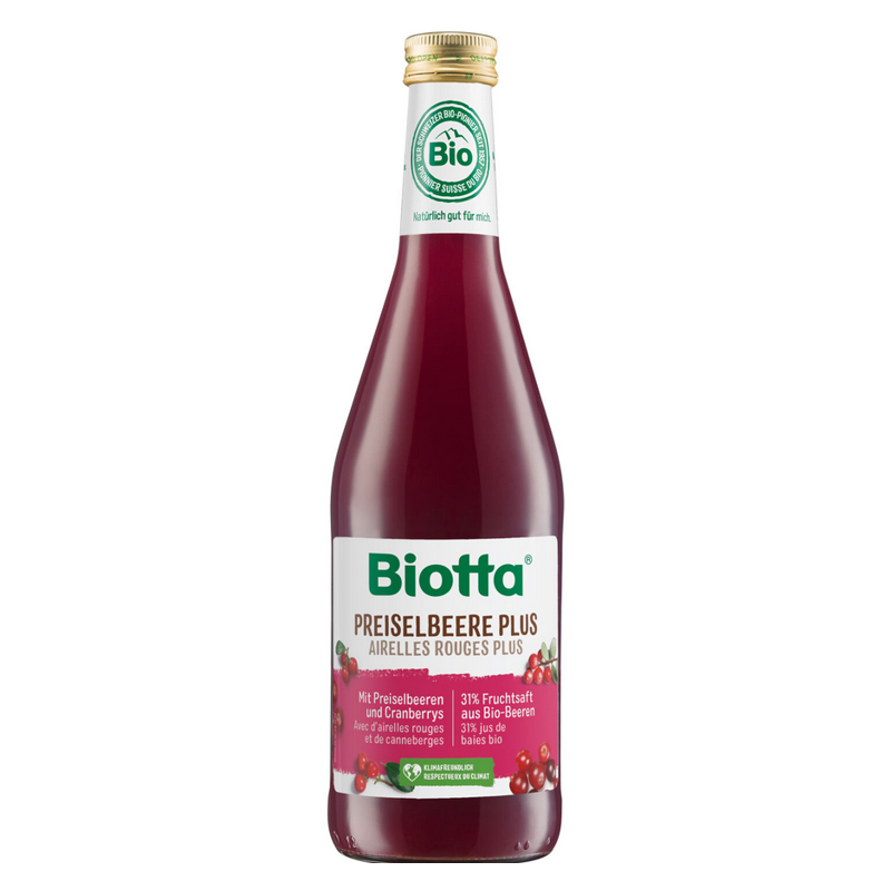 Biotta Preiselbeere Plus 6 Fl 5 dl