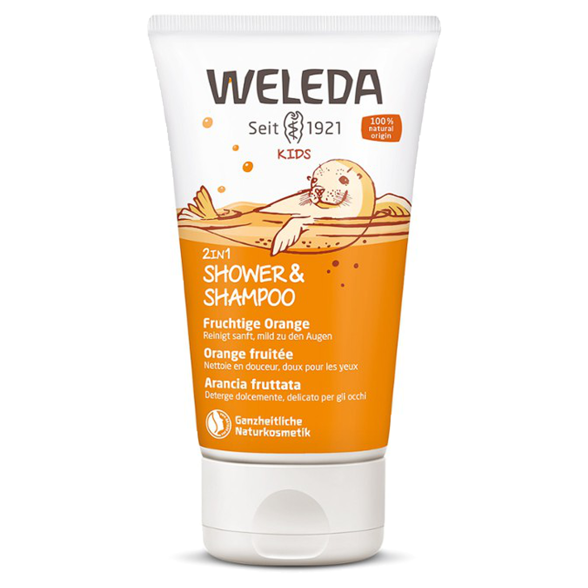 Weleda Kids 2in1 Shower & Shampoo Fruchtige Orange 150 ml