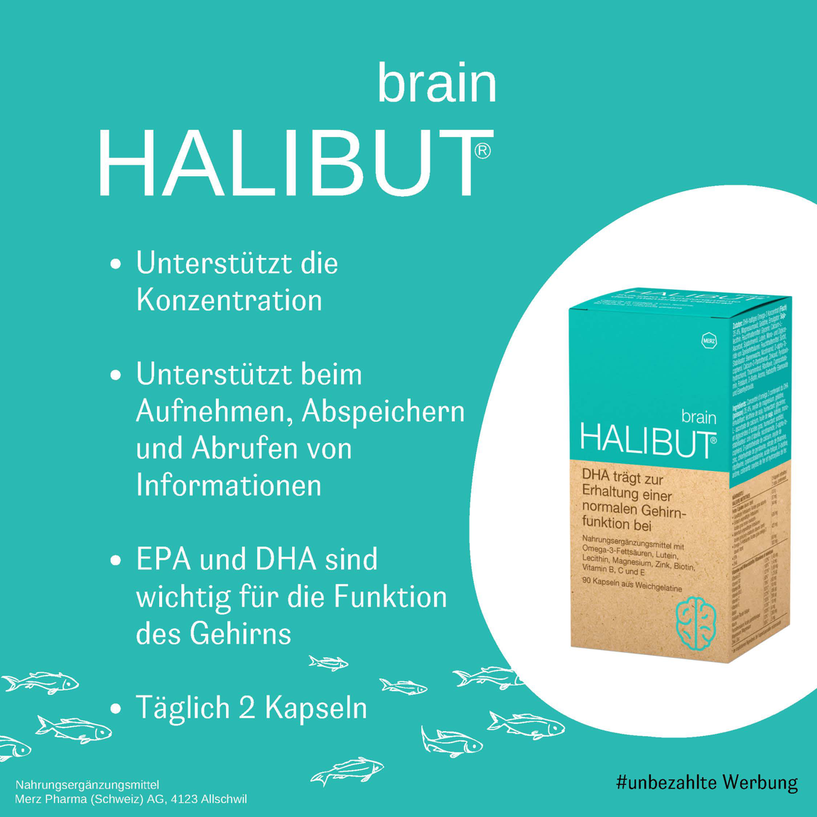 Halibut Brain Kapseln 90 Stück